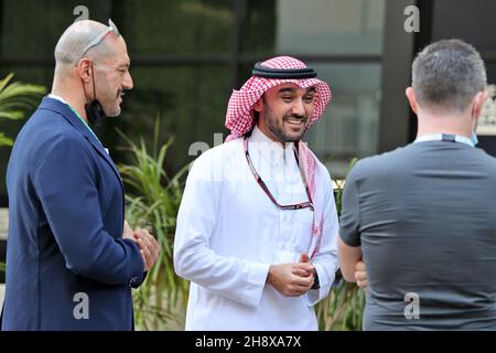 Prince Abdul Aziz bin Turki Al-Faisal (KSA) Ministre saoudien des sports.Grand Prix d'Arabie saoudite, jeudi 2 décembre 2021.Djeddah, Arabie Saoudite. Banque D'Images