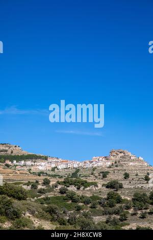 Ares del Maestrat, également connu sous le nom d'Ares del Maestre en espagnol ou tout simplement Ares, est une municipalité de la province de Castelló dans le pays Valencien. Banque D'Images