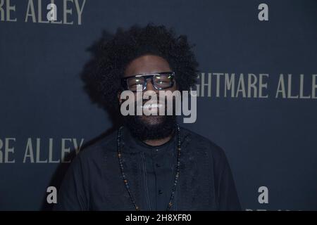 New York, États-Unis.1er décembre 2021.Ahmir 'Questlove' Thompson participe à la première mondiale 'Nightmare Alley' à Alice Tully Hall, Lincoln Center à New York.(Photo par Ron Adar/SOPA Images/Sipa USA) crédit: SIPA USA/Alay Live News Banque D'Images