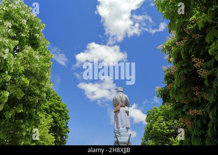 Monument de la mort de la guerre mondiale, Brianconnet, Parc régional des Préalpes d'Azur, Alpes MarTimes, 06, région sud Banque D'Images