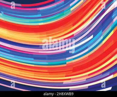 Arrière-plan abstrait aux couleurs vives.Modèle graphique vectoriel vif Illustration de Vecteur