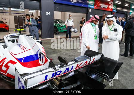 Jeddah, Arabie Saoudite - 02/12/2021, Haas F1 Team, ambiance pendant la Formule 1 stc Saudi Arabian Grand Prix 2021, 21ème tour du Championnat du monde de Formule 1 2021 de la FIA du 3 au 5 décembre 2021 sur le circuit de la corniche de Jeddah, à Djeddah, Arabie Saoudite - photo Florent Gooden / DPPI Banque D'Images