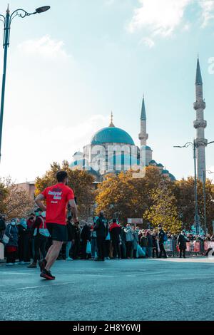 Istanbul octobre 29 course 7K Istanbul Turquie - 10.29.2021 Banque D'Images