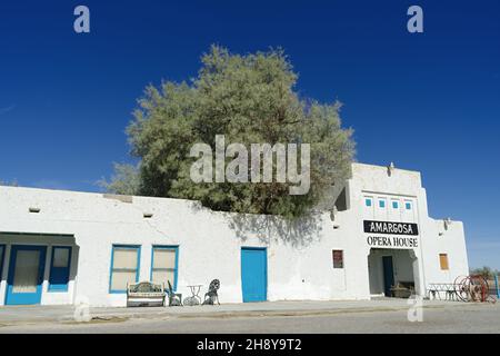 L'Opéra Amargosa montré dans la lumière du jour. Banque D'Images