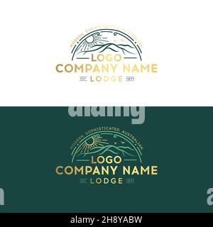 Green nature Farm logo Design Template.Farm House concept logo. Illustration de Vecteur