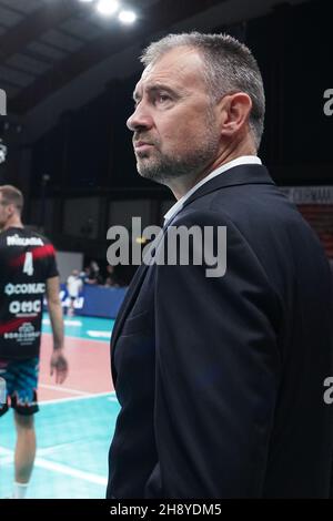 Pérouse, Italie.grbic 2021 nikola (1Â° sir safety conad perugia) pendant Sir Sicoma Monini Perugia vs ITAS Trentino, CEV Champions League volley-ball match à Pérouse, Italie, décembre 02 2021 crédit: Independent photo Agency/Alay Live News Banque D'Images