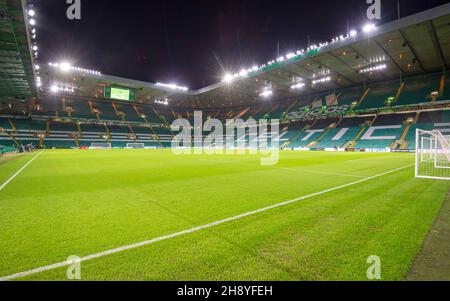 Glasgow, Écosse, 2 décembre 2021.Celtic Park avant le match de la Premier League écossaise au Celtic Park, Glasgow.Le crédit photo devrait se lire: Neil Hanna / Sportimage Banque D'Images