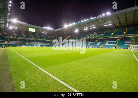 Glasgow, Écosse, 2 décembre 2021.Celtic Park avant le match de la Premier League écossaise au Celtic Park, Glasgow.Le crédit photo devrait se lire: Neil Hanna / Sportimage Banque D'Images