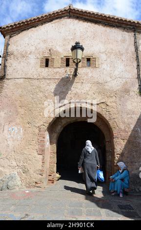 Bab El Ain de la médina de Chefchaouen, Maroc. Banque D'Images