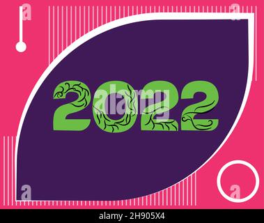 Modèle de scénario de bonne année. Illustration de Vecteur