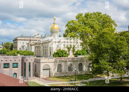 Trenton, New Jersey, États-Unis d'Amérique – 6 septembre 2016.Vue extérieure du bâtiment de la Maison d'État du New Jersey à Trenton, NJ. le Capitole est le Banque D'Images