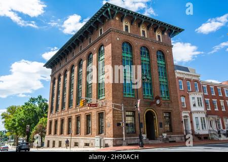 Trenton, New Jersey, États-Unis d'Amérique – 6 septembre 2016.Le Kelsey Building, situé au 101-103 W. State Street, abrite le Thomas Edison State Col Banque D'Images