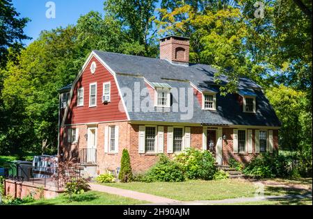 Deerfield, Massachusetts, États-Unis d'Amérique – 16 septembre 2016.Maison historique à Deerfield, ma. Banque D'Images