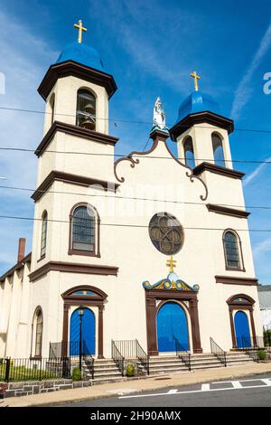 Gloucester, Massachusetts, États-Unis d'Amérique – 20 septembre 2016.Église notre-Dame du bon Voyage à Gloucester, ma. Banque D'Images