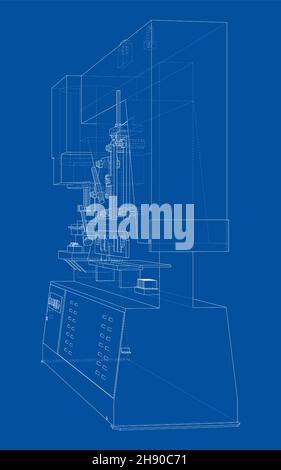 Machine CNC pour le travail des métaux Banque D'Images