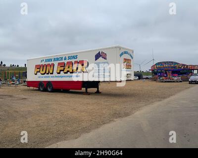 Fun Fair au Santa Pod speedway Poddington Bedfordshire Royaume-Uni Banque D'Images