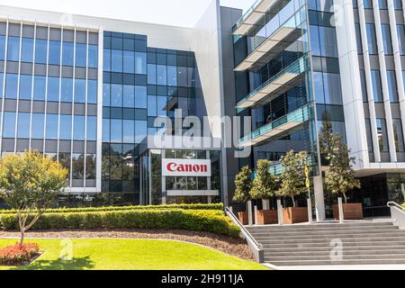 Immeuble de bureaux Canon à Macquarie Park Sydney, Nouvelle-Galles du Sud, Australie Banque D'Images