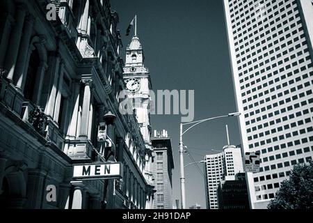 Melbourne toilettes publiques en Australie Banque D'Images