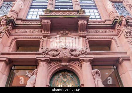 Bibliothèque universitaire à Heidelberg en Allemagne Banque D'Images