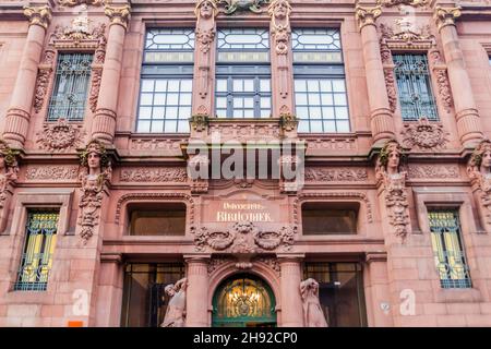 Bibliothèque universitaire à Heidelberg en Allemagne Banque D'Images