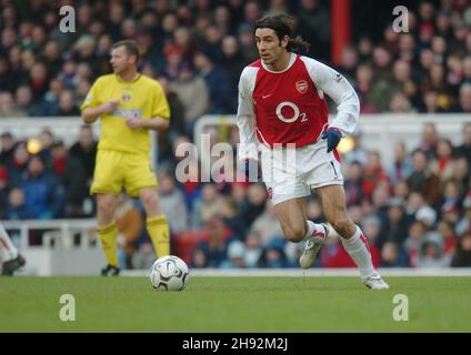 Arsenal contre Charlton février 2004 Banque D'Images