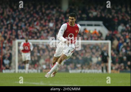 Arsenal contre Charlton février 2004 Banque D'Images