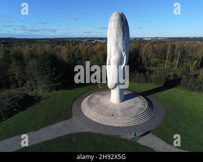 ST HELENS, ROYAUME-UNI - 04 novembre 2021 : une belle photo de la sculpture de rêve à St Helens au Royaume-Uni Banque D'Images