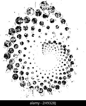 Lignes de vitesse pointillées noires.Motif grunge rétro.Logo avec points demi-ton.Élément de design tendance pour bannière, affiche, effet grundy Illustration de Vecteur