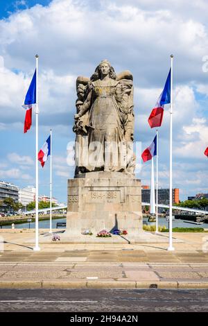 Mémorial de la guerre mondiale au Havre, France. Banque D'Images