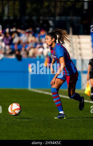 Sant Joan Despí, Espagne, 4, décembre 2021.Ligue des femmes espagnoles: FC Barcelona v Athletic Club.Crédit : Joan Gosa/Alay Live News Banque D'Images