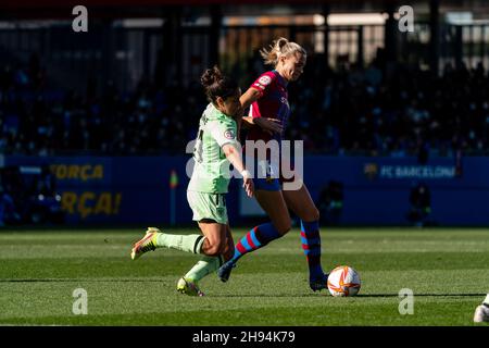 Sant Joan Despí, Espagne, 4, décembre 2021.Ligue des femmes espagnoles: FC Barcelona v Athletic Club.Crédit : Joan Gosa/Alay Live News Banque D'Images