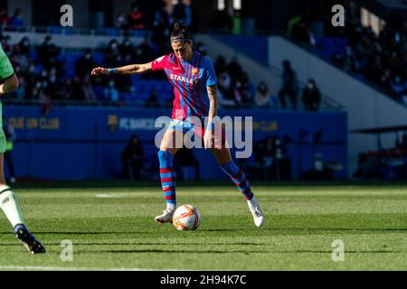 Sant Joan Despí, Espagne, 4, décembre 2021.Ligue des femmes espagnoles: FC Barcelona v Athletic Club.Crédit : Joan Gosa/Alay Live News Banque D'Images