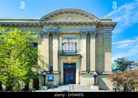 Entrée principale du Centre de services aux étudiants Koffler, qui fait partie de l'Université de Toronto.22 novembre 2021 Banque D'Images