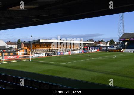 Cambridge, Royaume-Uni.04e décembre 2021.Vue générale à l'intérieur du stade avant le deuxième match de la FA Cup entre Cambridge United et Exeter City au R Costaings Abbey Stadium, Cambridge, Angleterre, le 4 décembre 2021.Photo de Kevin Hodgson/Prime Media Images.Crédit : Prime Media Images/Alamy Live News Banque D'Images