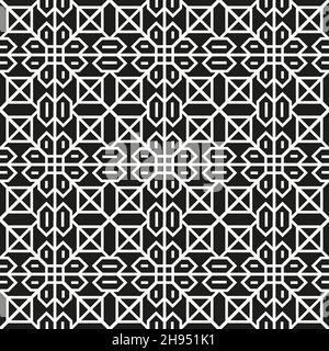 Motif vectoriel sans couture.Texture moderne et élégante.Répétition de mosaïques géométriques avec des éléments hexagonaux EPS Illustration de Vecteur