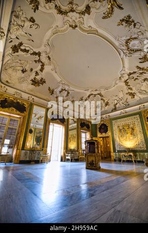 Les intérieurs luxueux du palais Alliata Villafranca à Palerme Banque D'Images