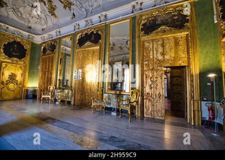 Les intérieurs luxueux du palais Alliata Villafranca à Palerme Banque D'Images