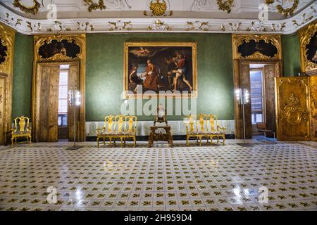 Les intérieurs luxueux du palais Alliata Villafranca à Palerme Banque D'Images