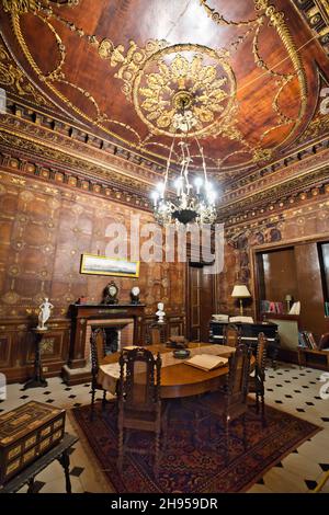 Les intérieurs luxueux du palais Alliata Villafranca à Palerme Banque D'Images