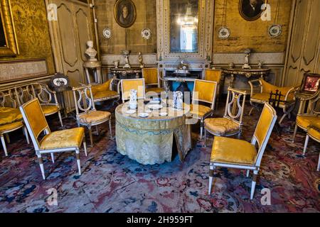 Les intérieurs luxueux du palais Alliata Villafranca à Palerme Banque D'Images