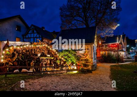 Avant Noël à Waldbreitbach, Westerwald, Rhénanie-Palatinat, Allemagne Banque D'Images