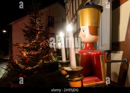 Avant Noël à Waldbreitbach, Westerwald, Rhénanie-Palatinat, Allemagne Banque D'Images