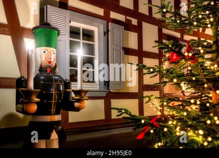 Avant Noël à Waldbreitbach, Westerwald, Rhénanie-Palatinat, Allemagne Banque D'Images