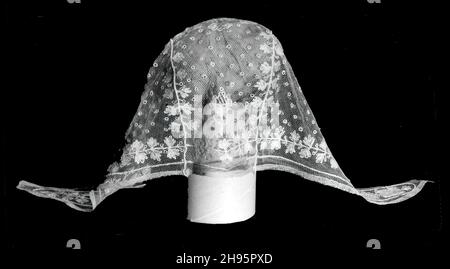 Casquette ou Bonnet pour enfant, Europe, 1825/50. Banque D'Images