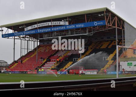 LINCOLN, GBR.4 DÉCEMBRE vue générale du stand Selenity au Gelder Group Sincil Bank Stadium, Lincoln le samedi 4 décembre 2021.(Crédit : Scott Llewellyn | MI News) crédit : MI News & Sport /Alay Live News Banque D'Images