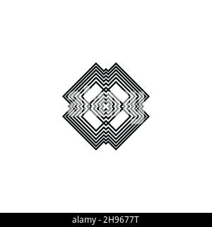 Icône vectorielle : nœud celtique, croix de triquetra ou symbole de la Trinité en forme de coeur. Illustration de Vecteur