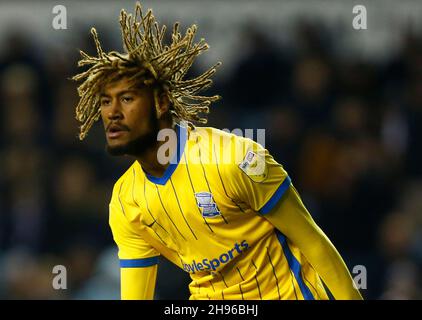 Londres, Royaume-Uni.04e décembre 2021.LONDRES, Royaume-Uni, DÉCEMBRE 04: Dion Sanderson de Birmingham City (en prêt de Wolverhampton Wanderers pendant le championnat Sky Bet entre Millwall et Birmingham City au Den Stadium, Londres le 04 décembre 2021 crédit: Action Foto Sport/Alay Live News Banque D'Images