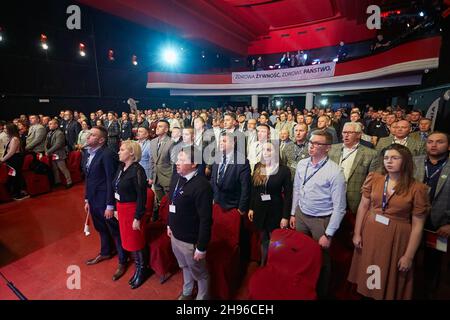 Varsovie, Mazovie, Pologne.4 décembre 2021.La première convention AGROUnion en Warsaw.in la photo: (Credit image: © Hubert Mathis/ZUMA Press Wire) Banque D'Images