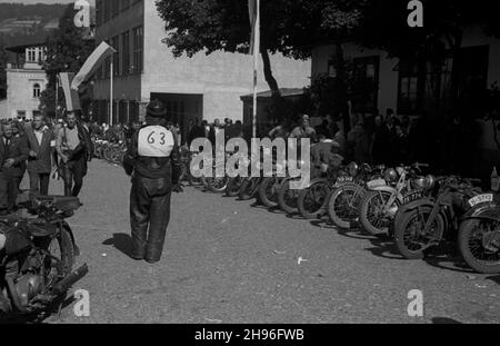 Zakopane, 1947-08-15.V Rajd Tatrzañski avec dniach 15-17 sierpnia. wb/gr PAPZakopane, 15 août 1947.5e rallye Tatra, du 15 au 17 août. wb/gr PAP Banque D'Images