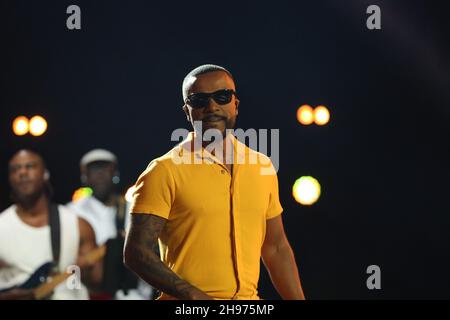 Turne Brothers avec les chanteurs brésiliens Alexandre pires et Seu Jorge à l'Estadio Allianz Park à São Paulo ce samedi 04.(Photo: Vanessa Carvalho/Brazil photo Press) Credit: Brazil photo Press/Alay Live News Banque D'Images